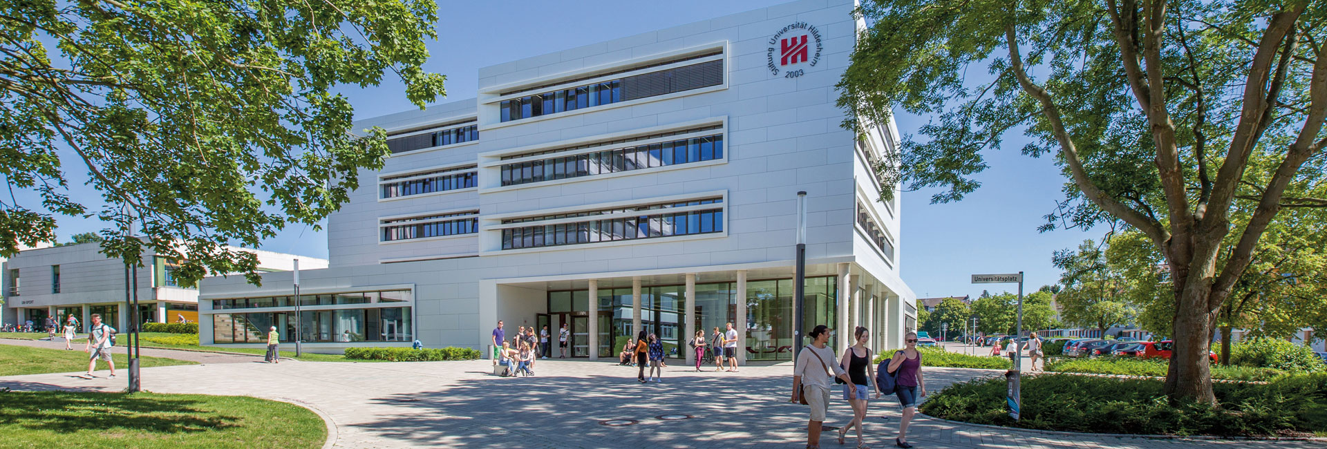Blick auf die Universität Hildesheim